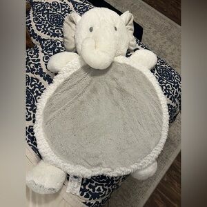 Mary Meyer Adorable Elephant Plush Pillow in White and Gray